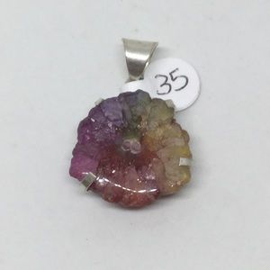 Dyed Solar Quartz Pendant
